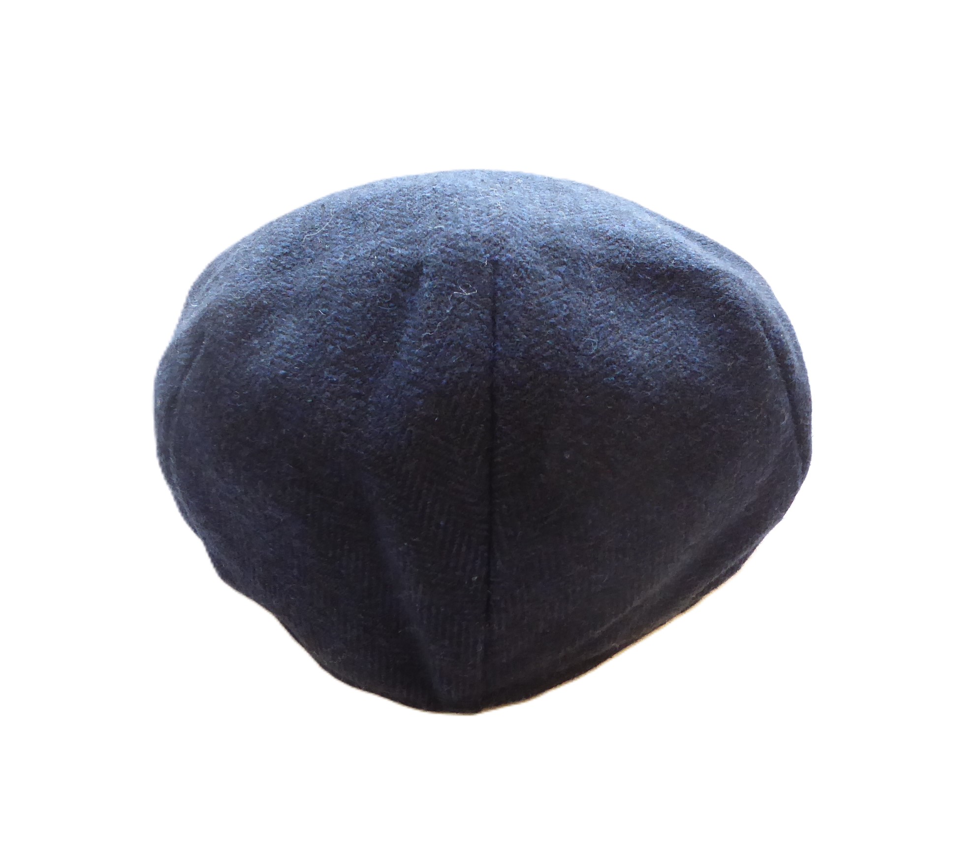 Blue Herringbone Flat Cap - Image 3