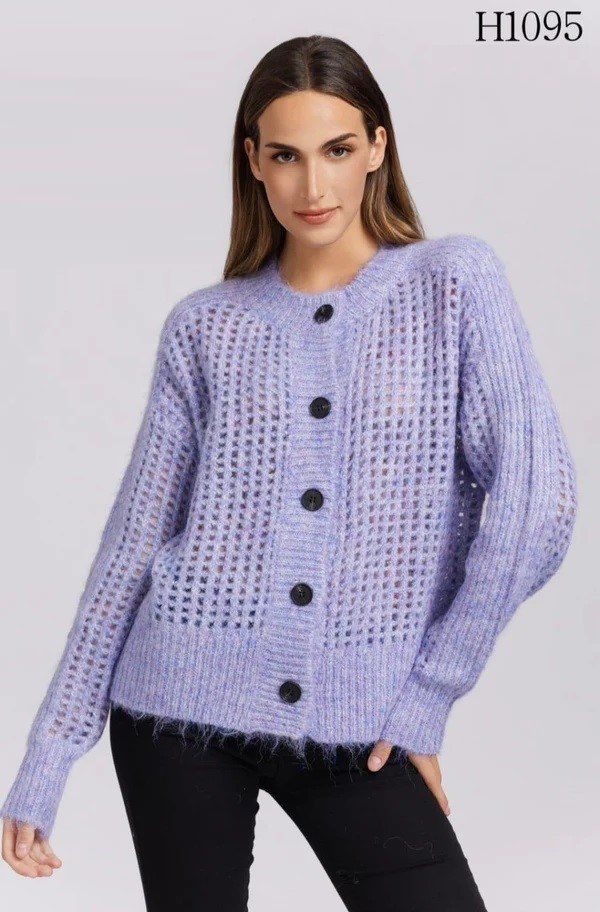 Hand Knit Soft Wool Cardigan