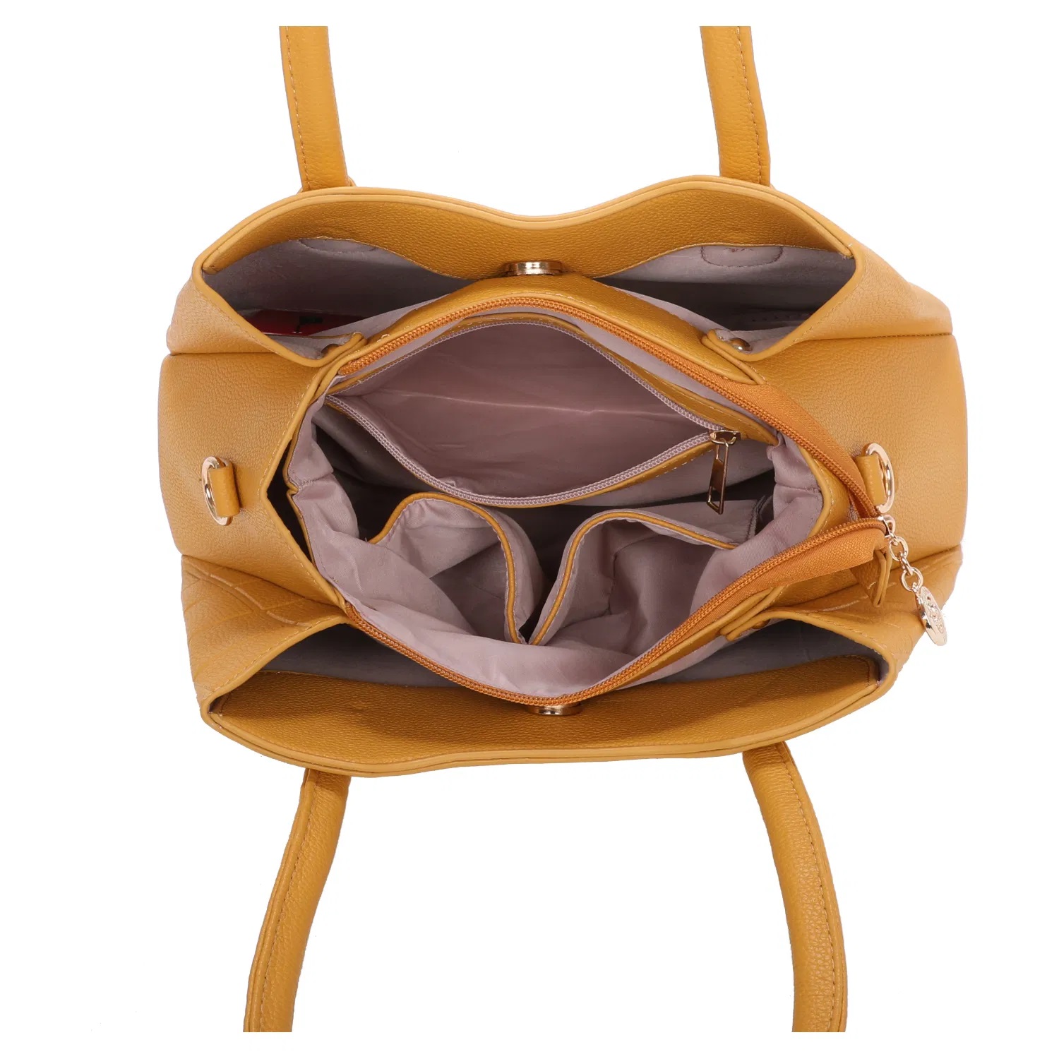 Medium Checked Print 3 Compartment Tote Bag - Image 4