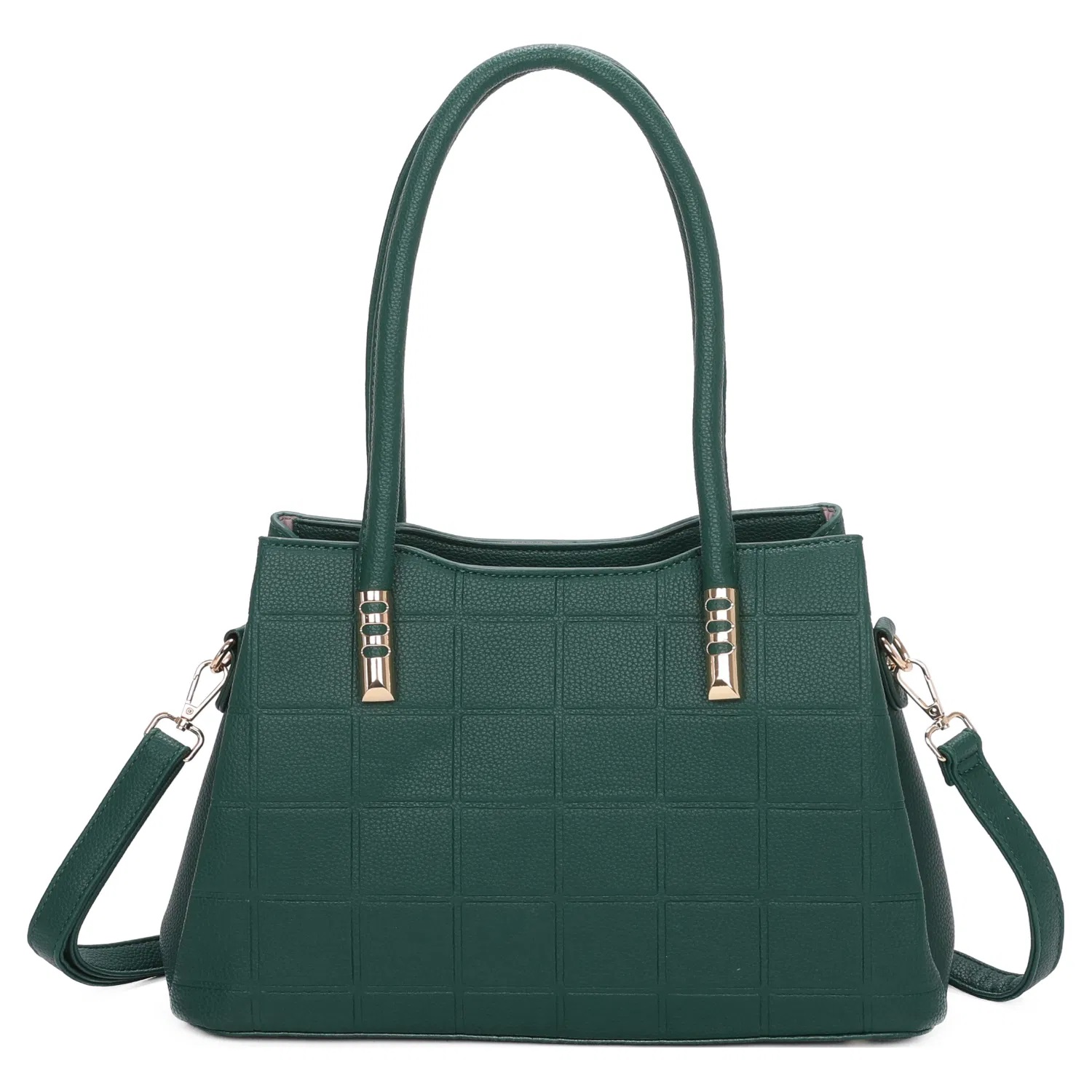Medium Checked Print 3 Compartment Tote Bag - Image 6