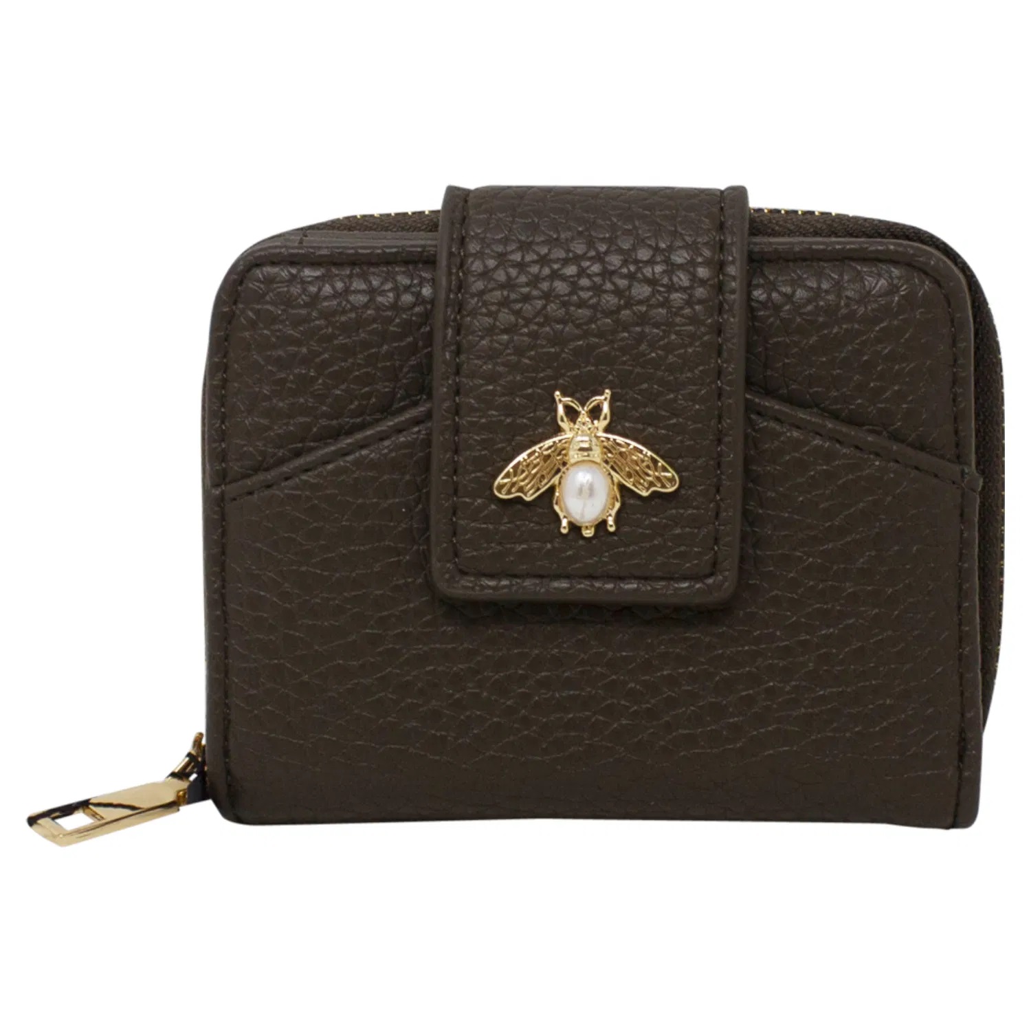 Small Folded Purse with Bee Buckle - Image 8