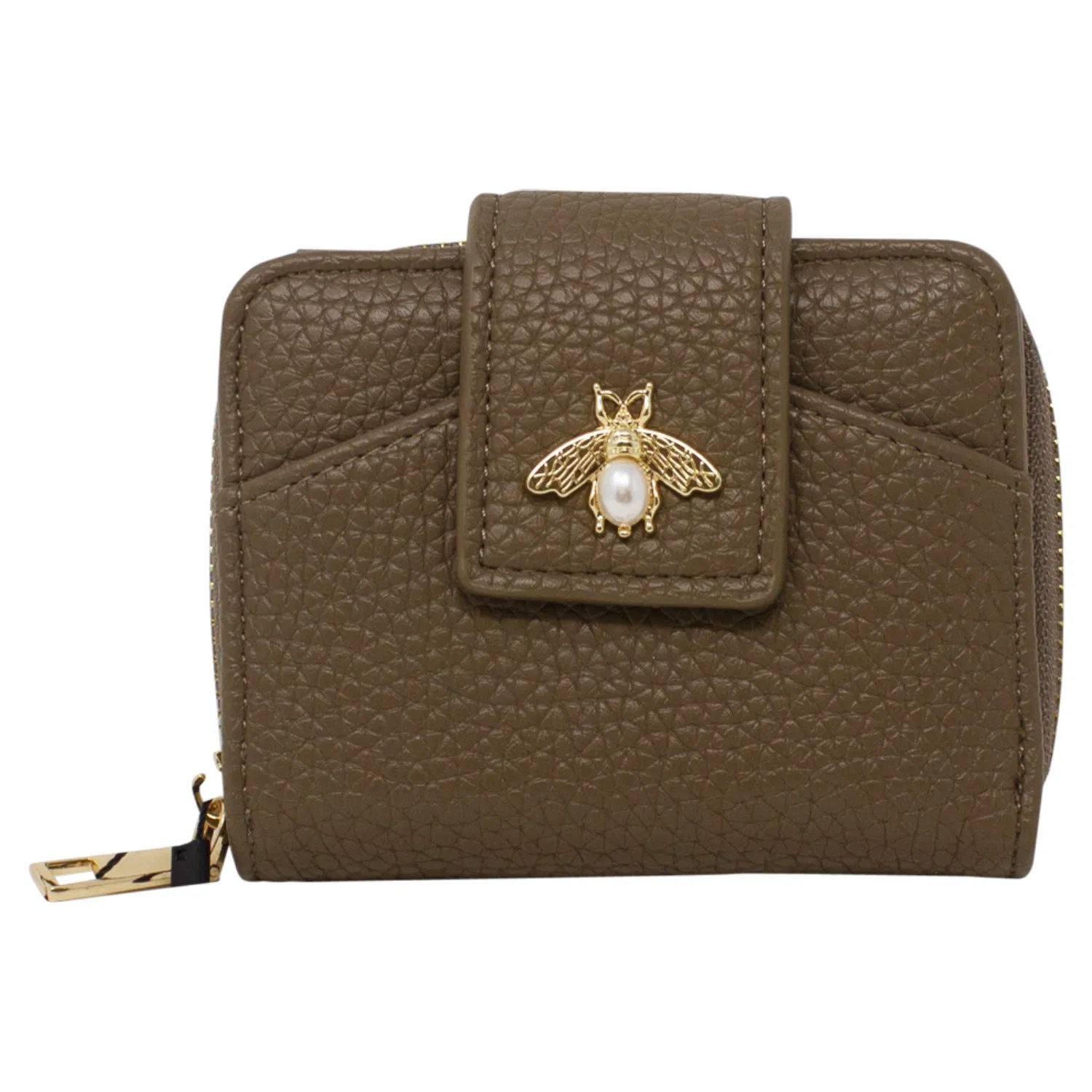 Small Folded Purse with Bee Buckle - Image 9