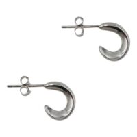 925 Silver Half Hoop Earrings