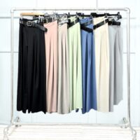 Zra Classy Wide Leg Belted Trousers