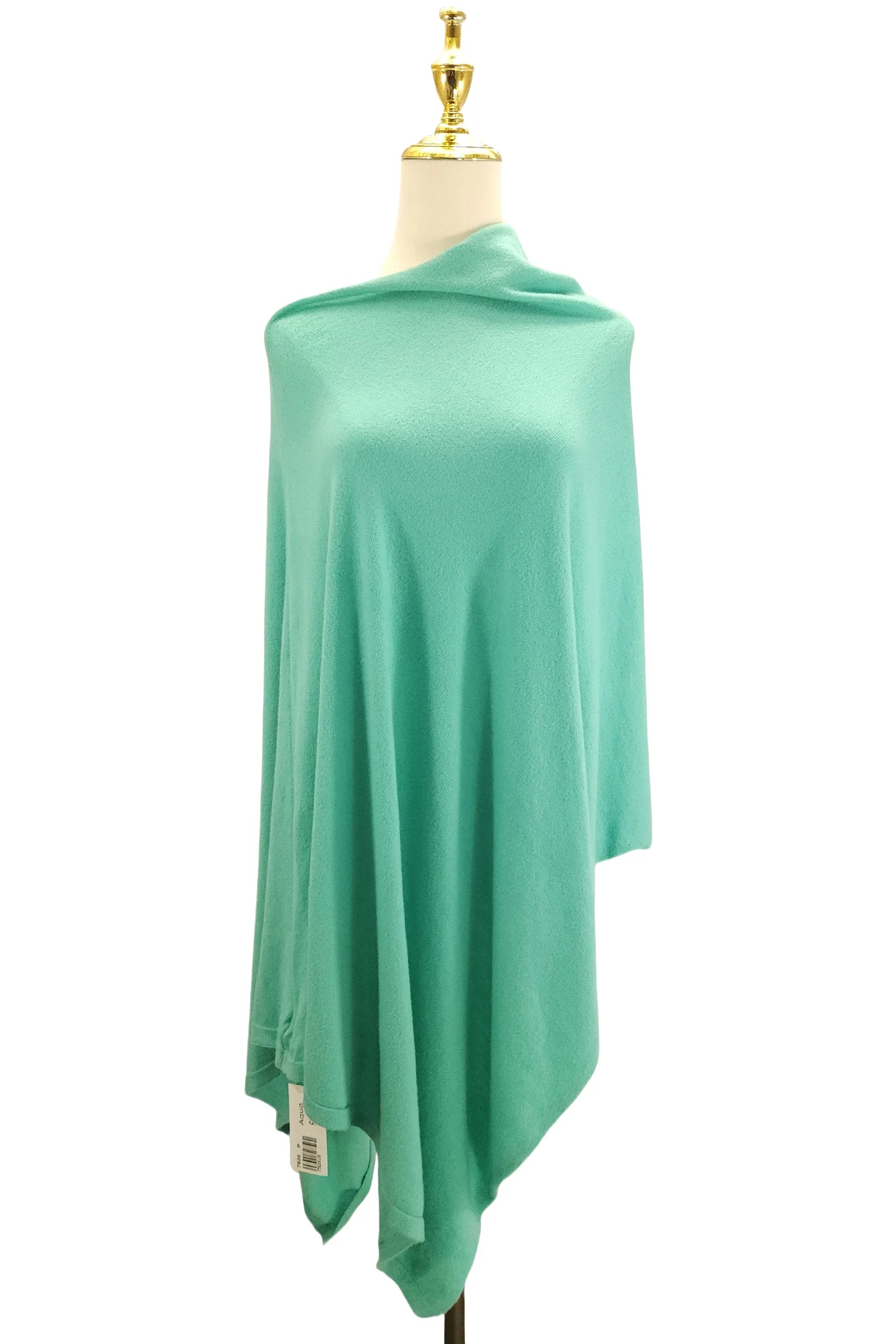 Cosy Plain Wool Soft Knit Poncho - Image 6