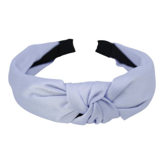 Pale Blue Satin Alice Band - Image 4