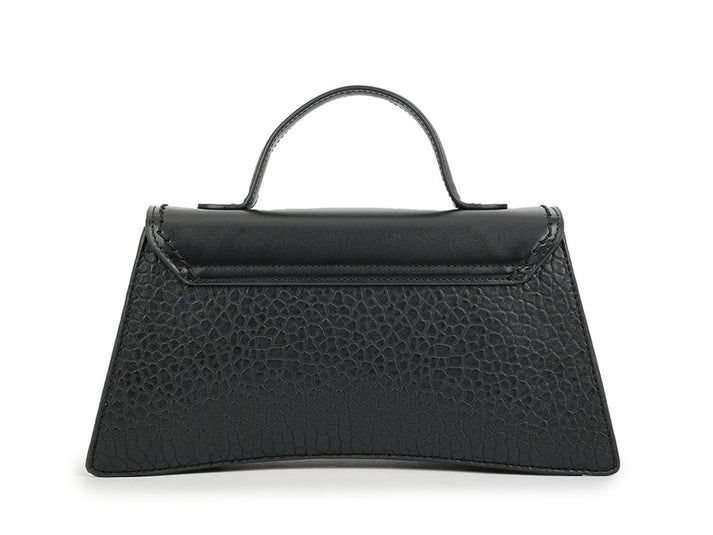 Top Handle Multi Textured Clutch Bag - Image 6