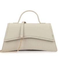 Top Handle Multi Textured Clutch Bag