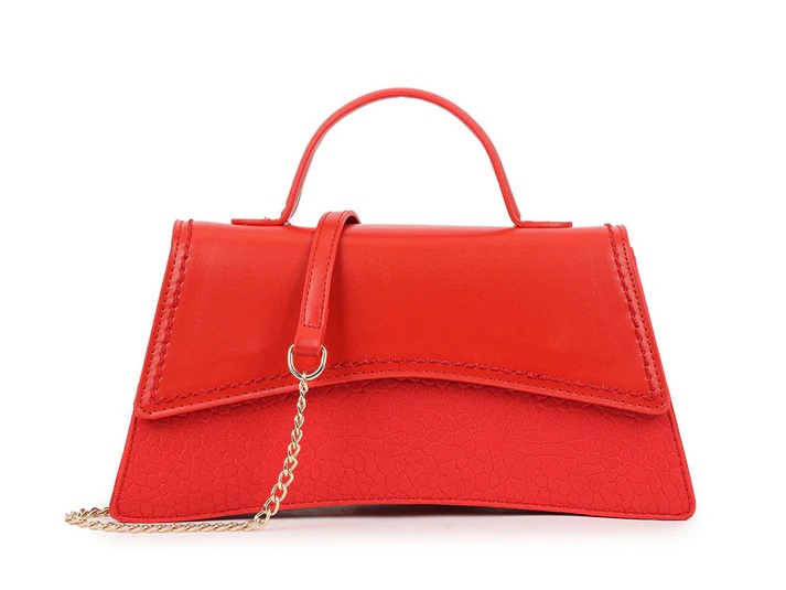 Top Handle Multi Textured Clutch Bag - Image 3
