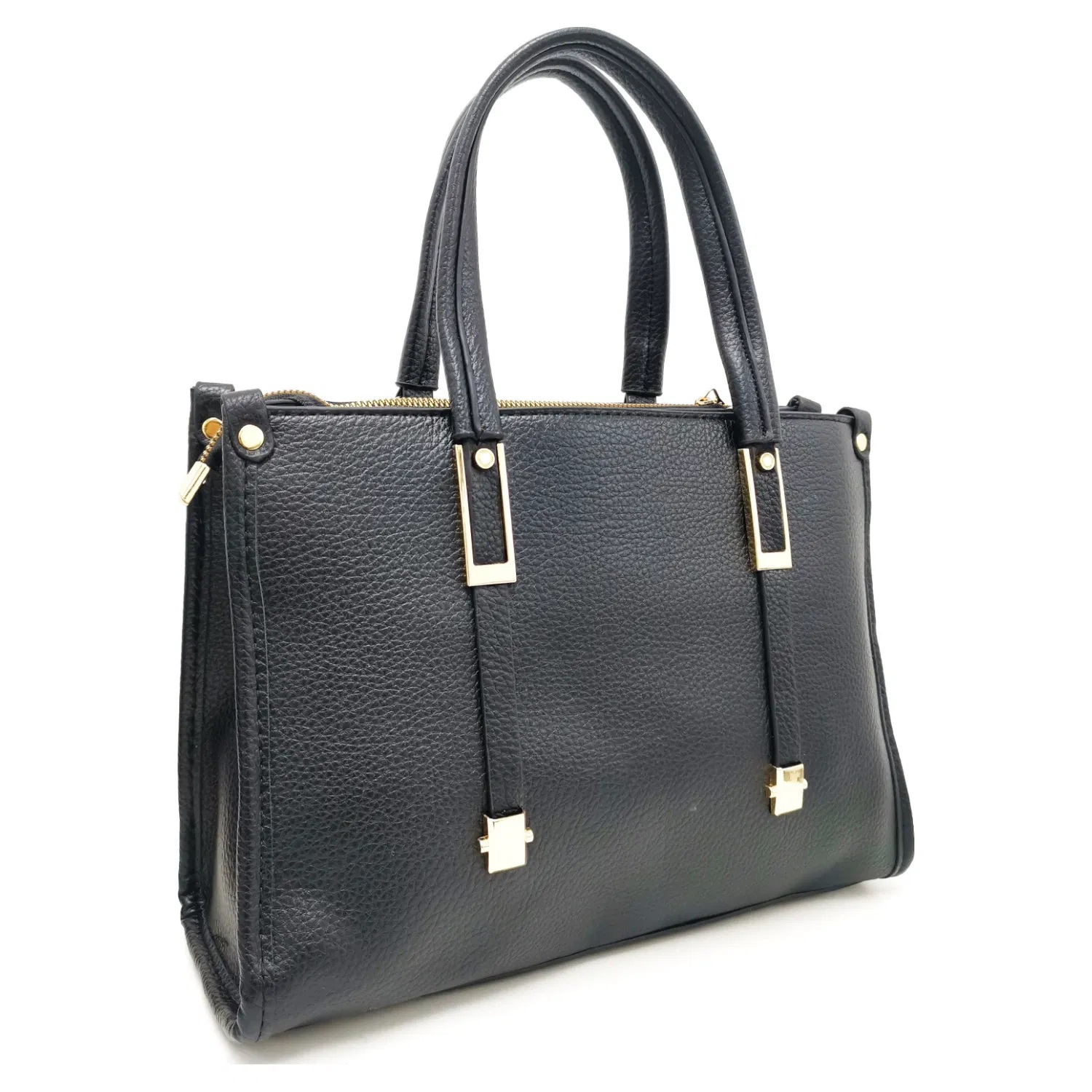 Classic Medium Size 3 Compartment Tote Bag - Image 6