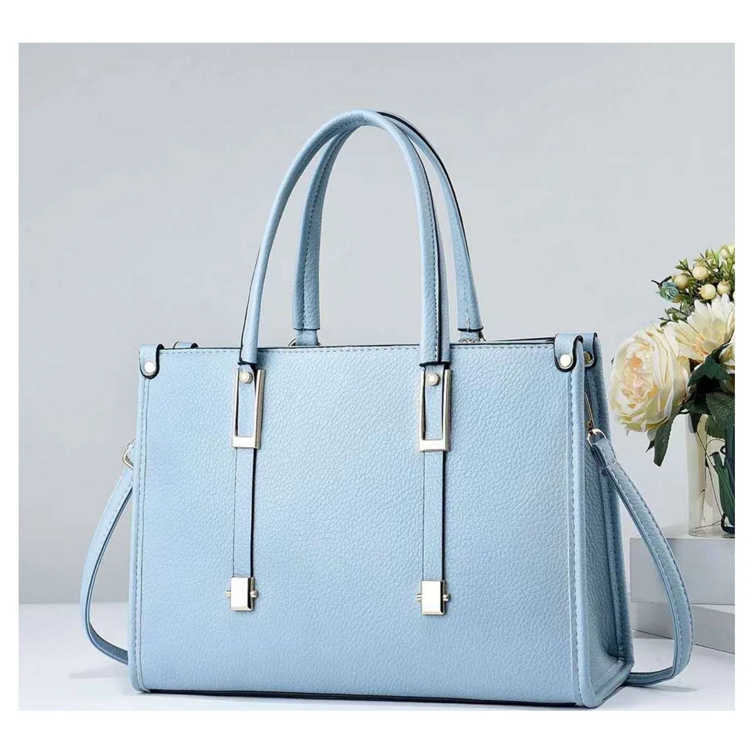 Classic Medium Size 3 Compartment Tote Bag