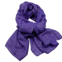 Foil Speckled Print Maxi Scarves