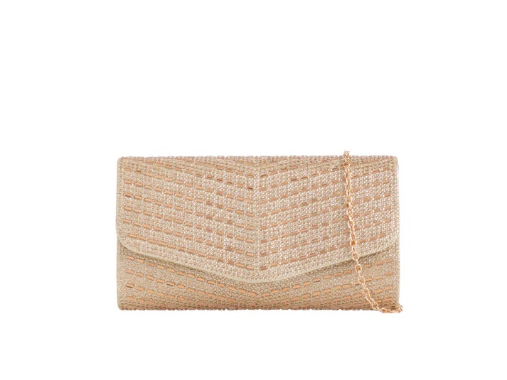 Full Diamante Emerald Cut Clutch Bag