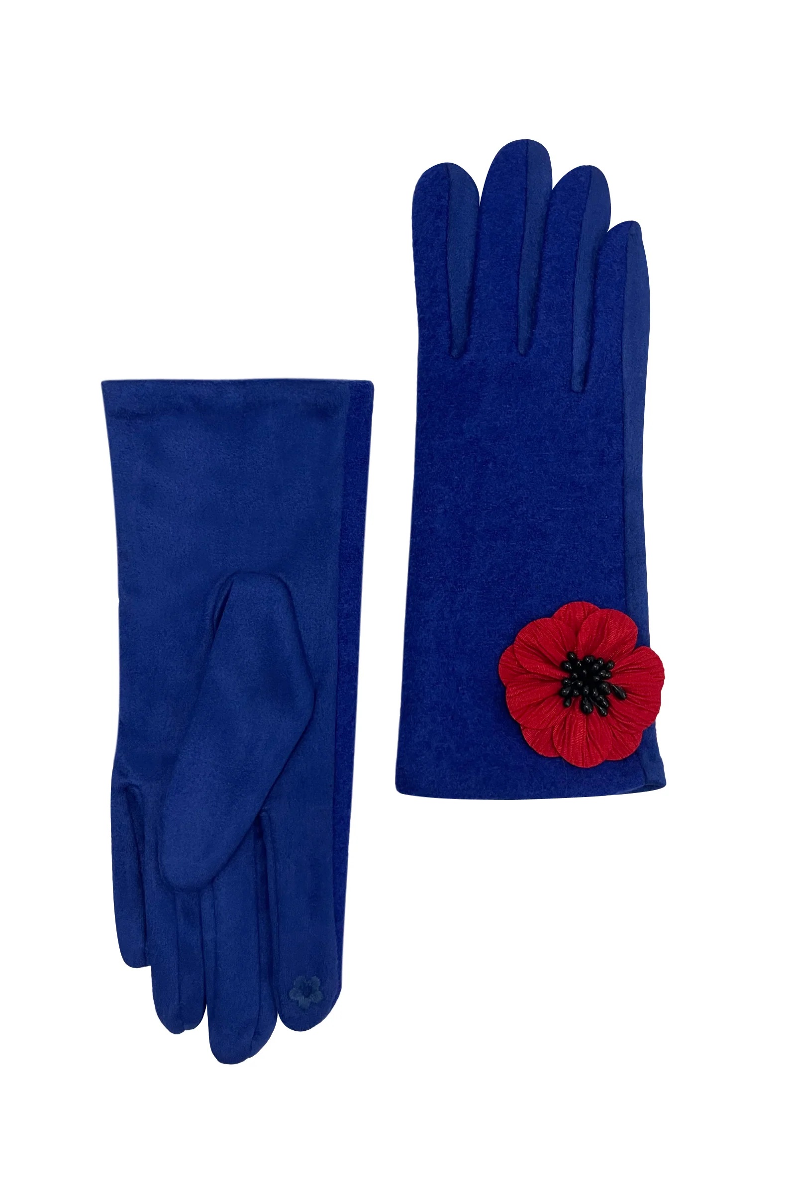 3D Poppy Flower Touchscreen Gloves - Image 10