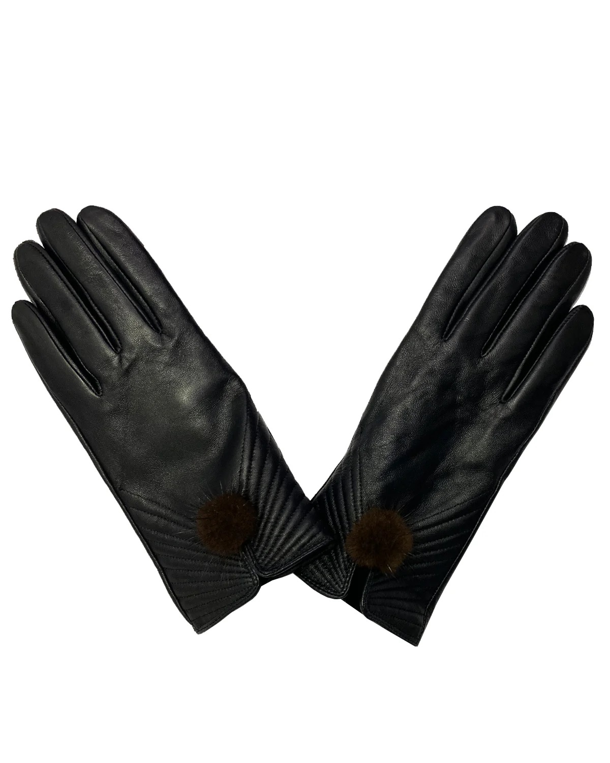Genuine Leather Art Deco Style Gloves - Image 3