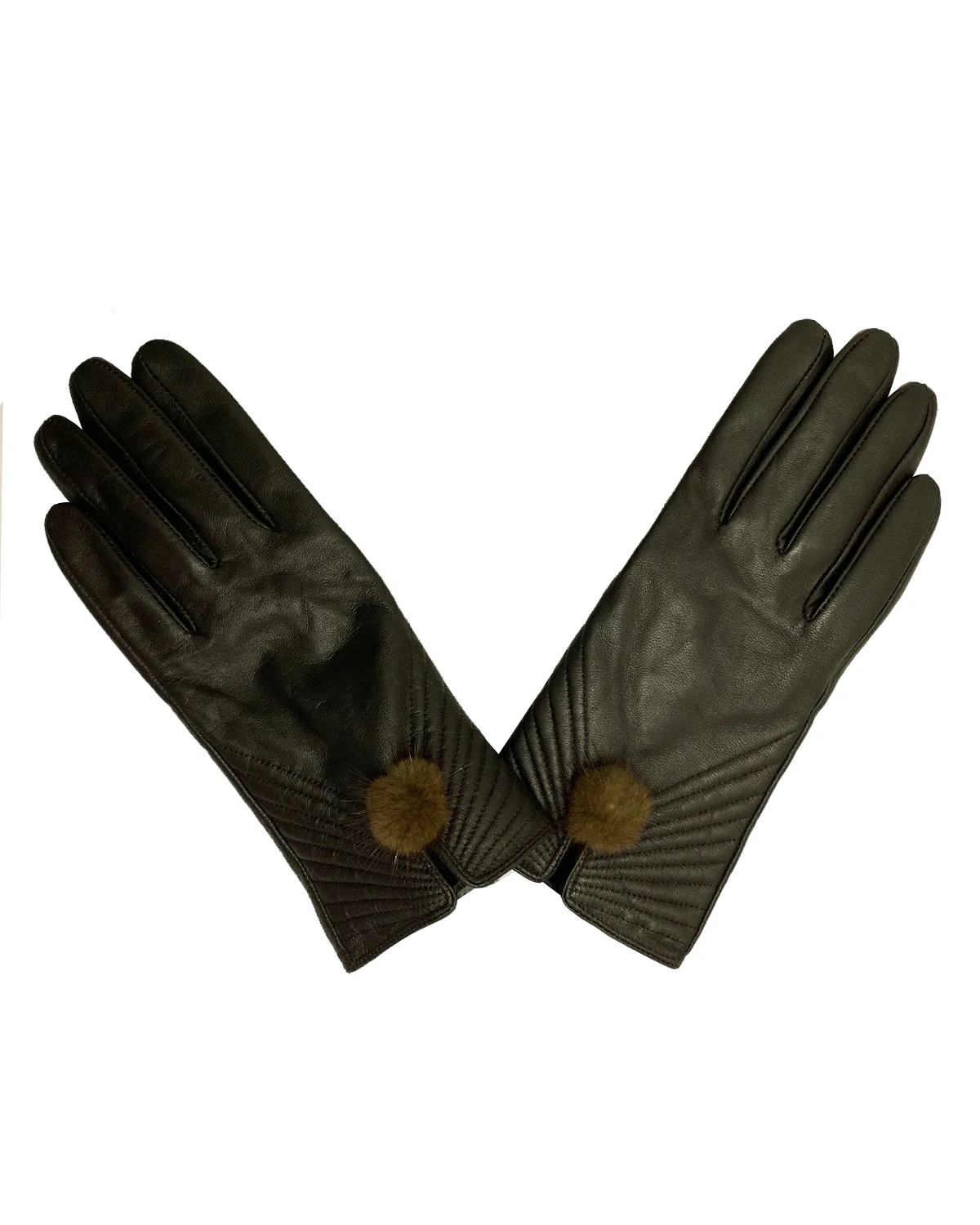 Genuine Leather Art Deco Style Gloves - Image 5