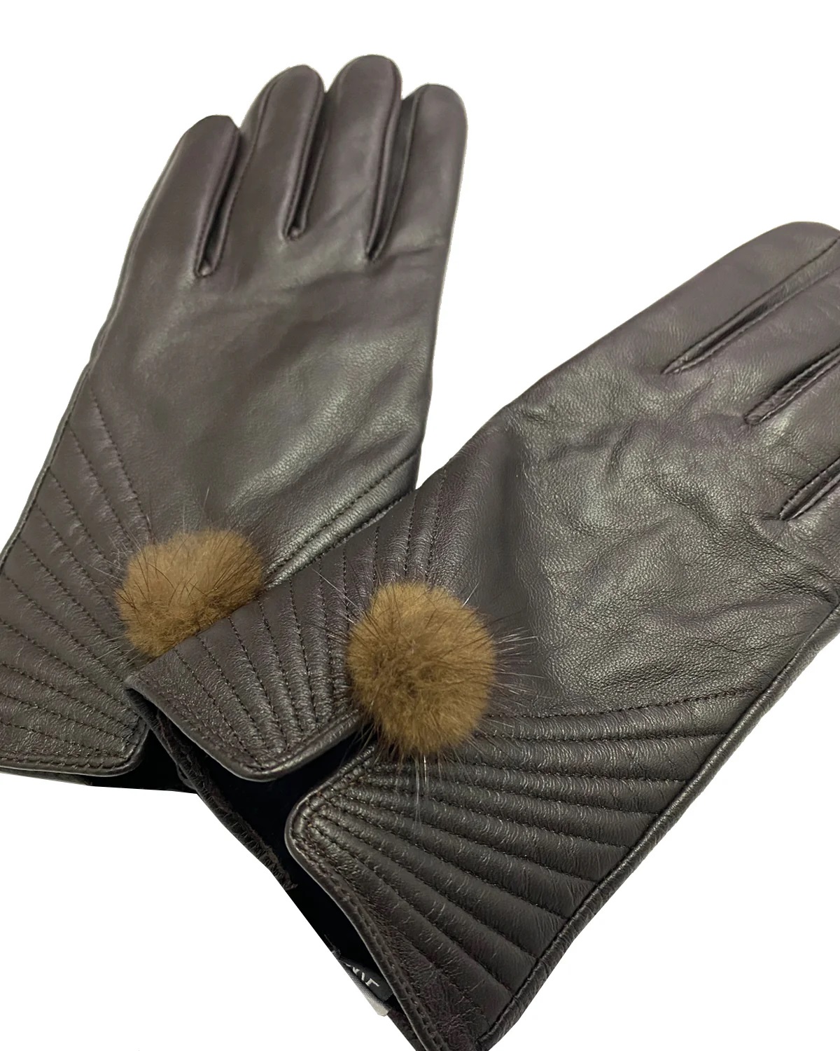 Genuine Leather Art Deco Style Gloves