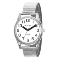 Ladies Super Bold Easy Read Expander Bracelet Watch
