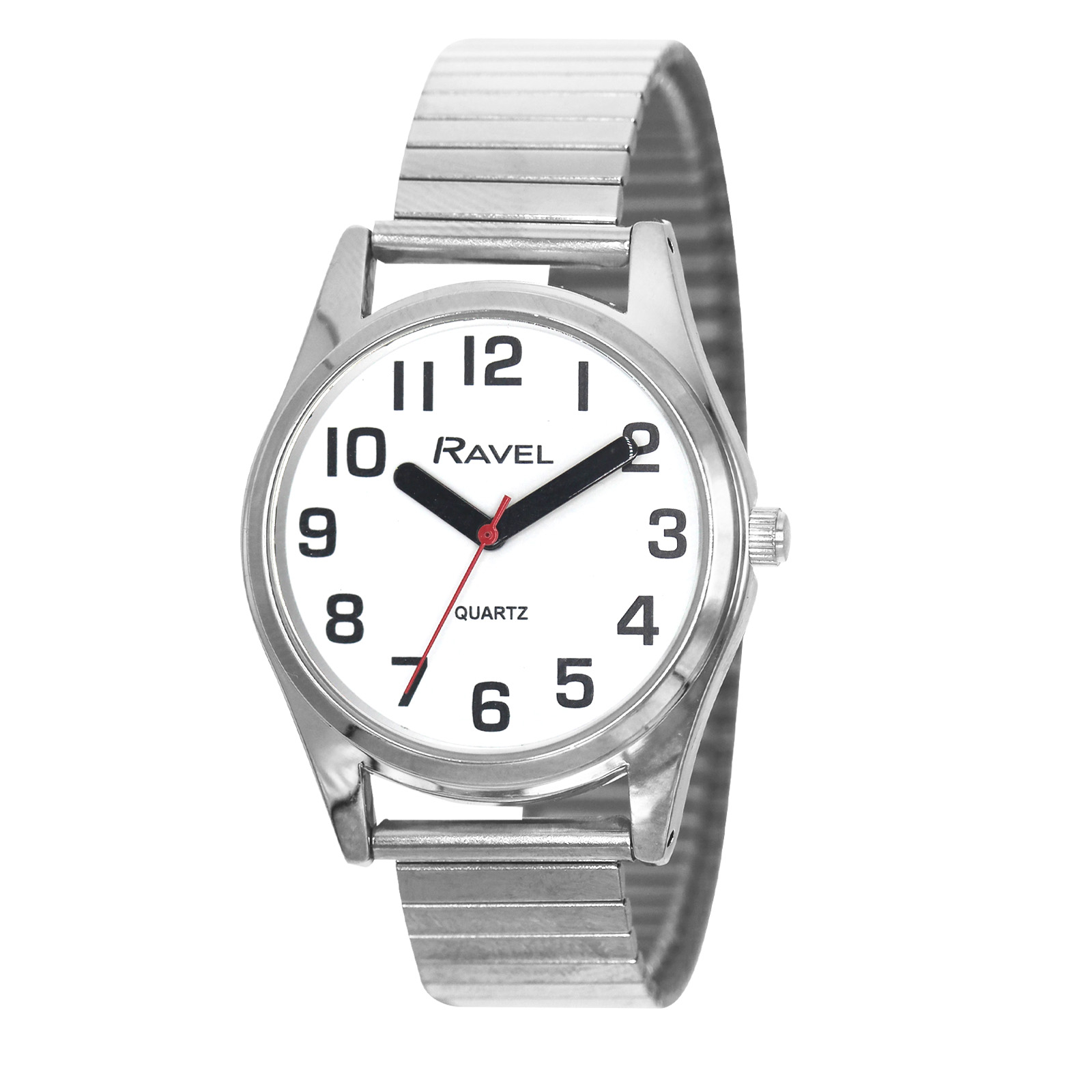 Ladies Super Bold Easy Read Expander Bracelet Watch