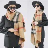 Multicoloured Check Winter Scarf