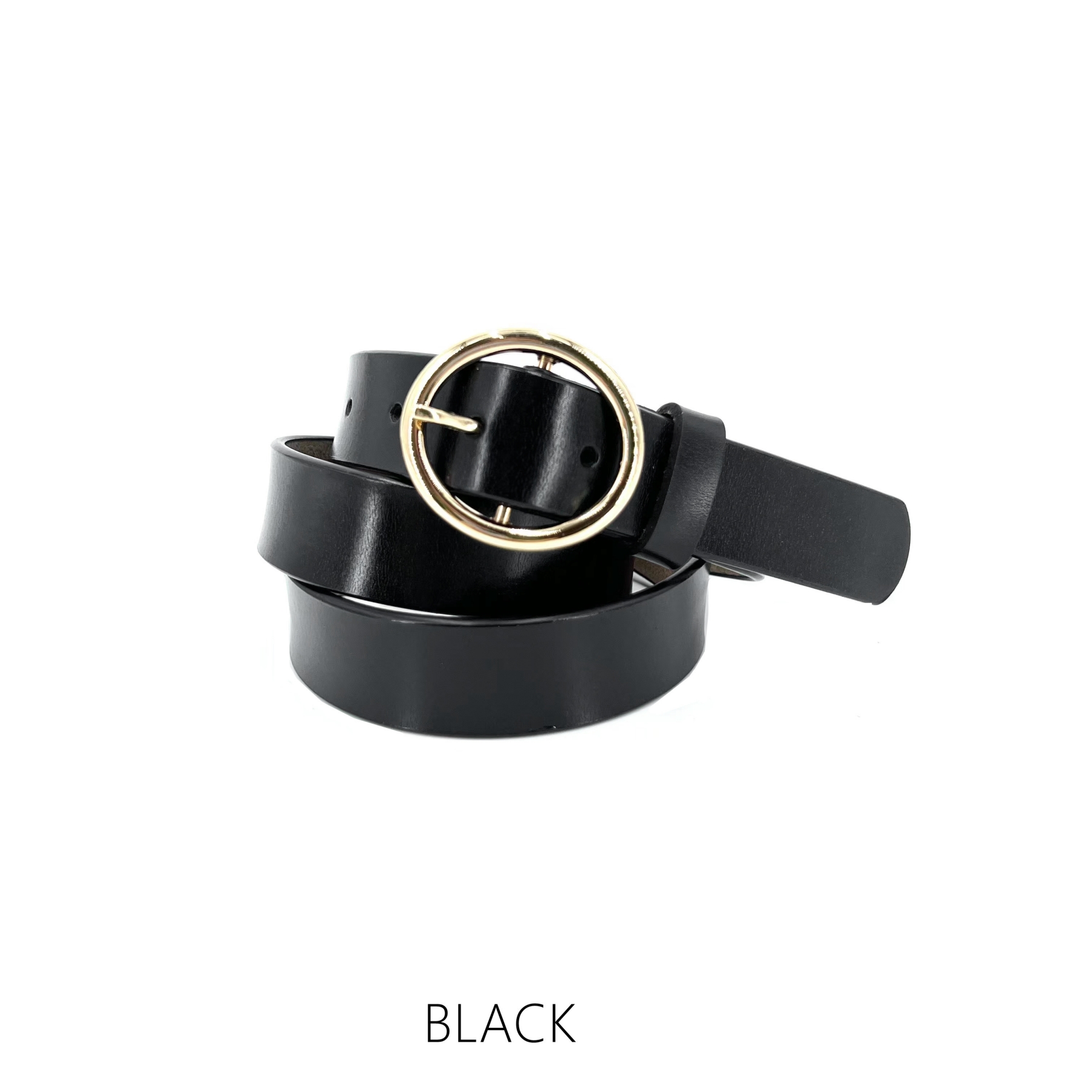 Genuine Leather Round Buckle Belt - Image 6