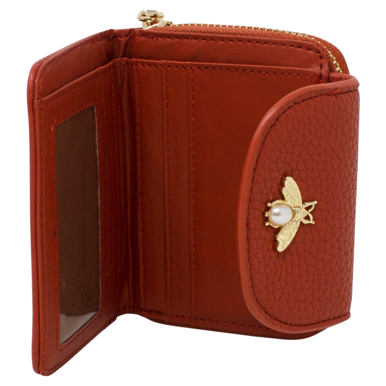 Small Folded Purse with Bee Detail - Image 8