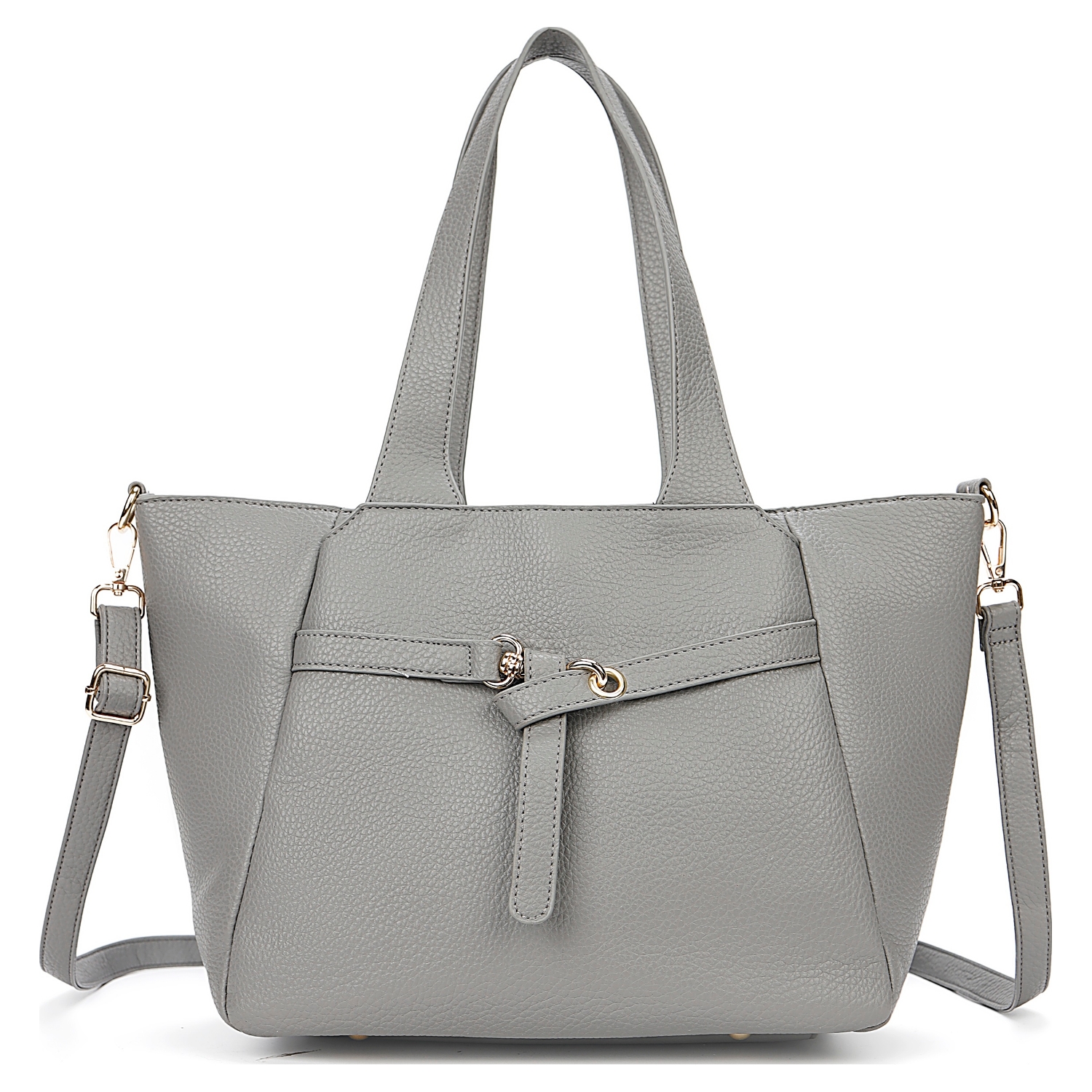 Soft Classic Front Knot 3 Compartment Tote Bag - Image 6