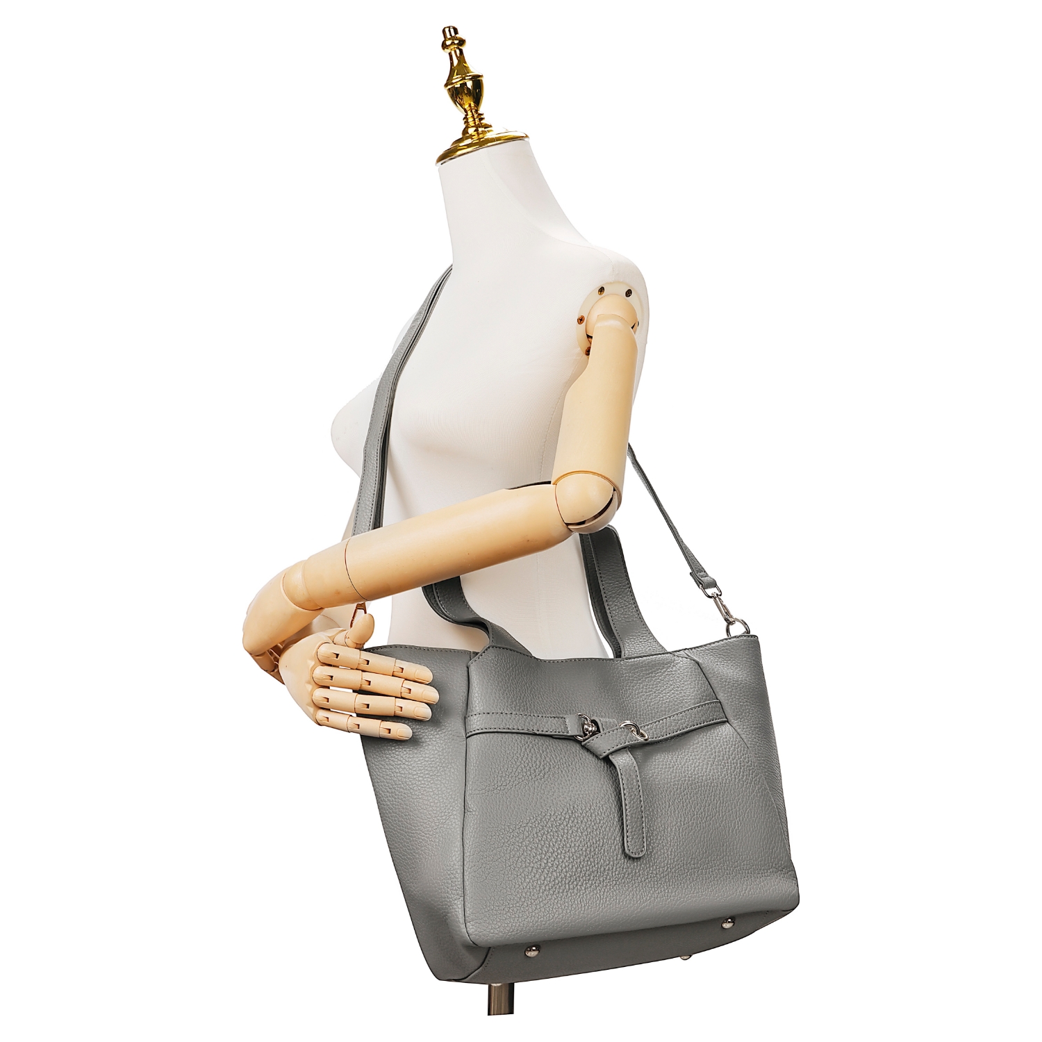 Soft Classic Front Knot 3 Compartment Tote Bag - Image 7