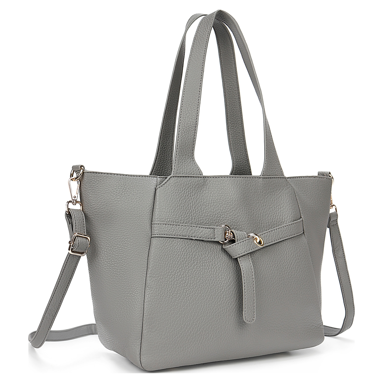 Soft Classic Front Knot 3 Compartment Tote Bag - Image 11