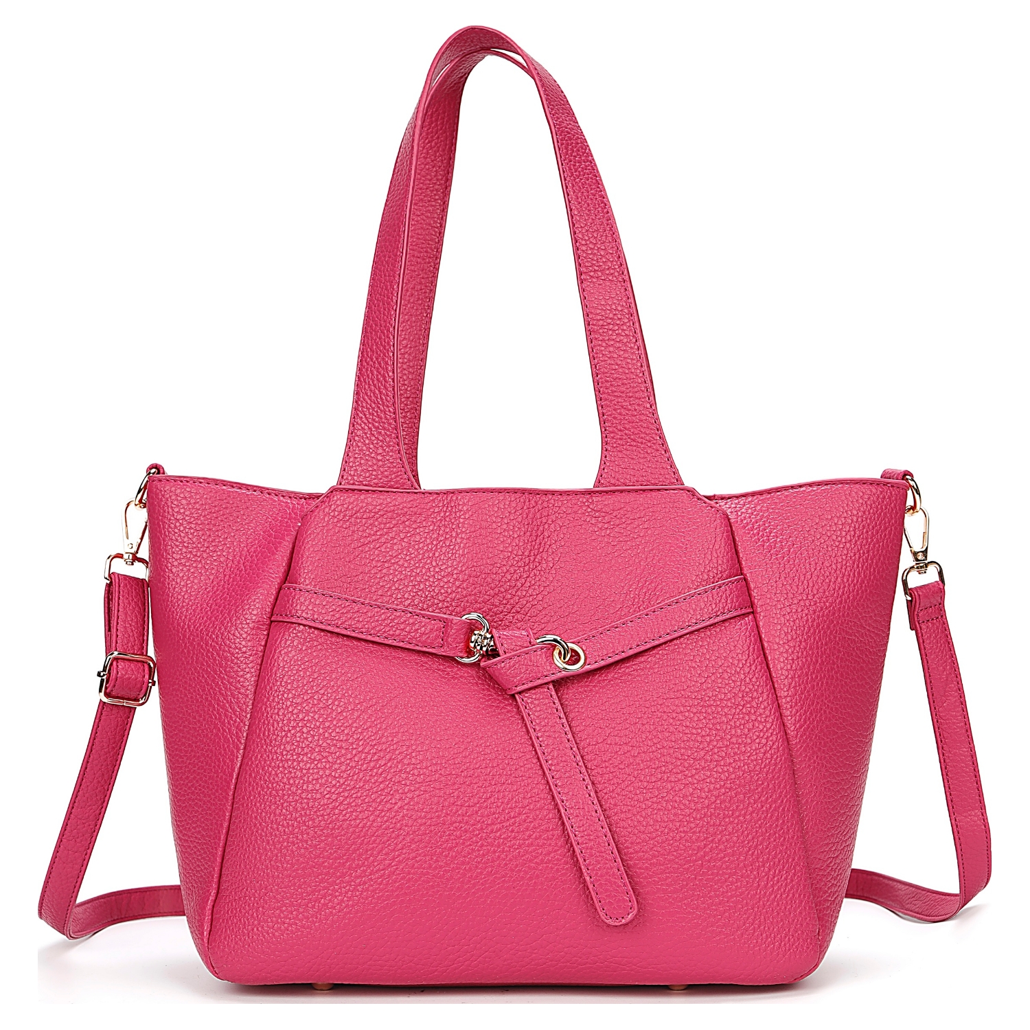 Soft Classic Front Knot 3 Compartment Tote Bag - Image 12